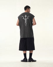 Pleat Fan Shorts ᛝ Black