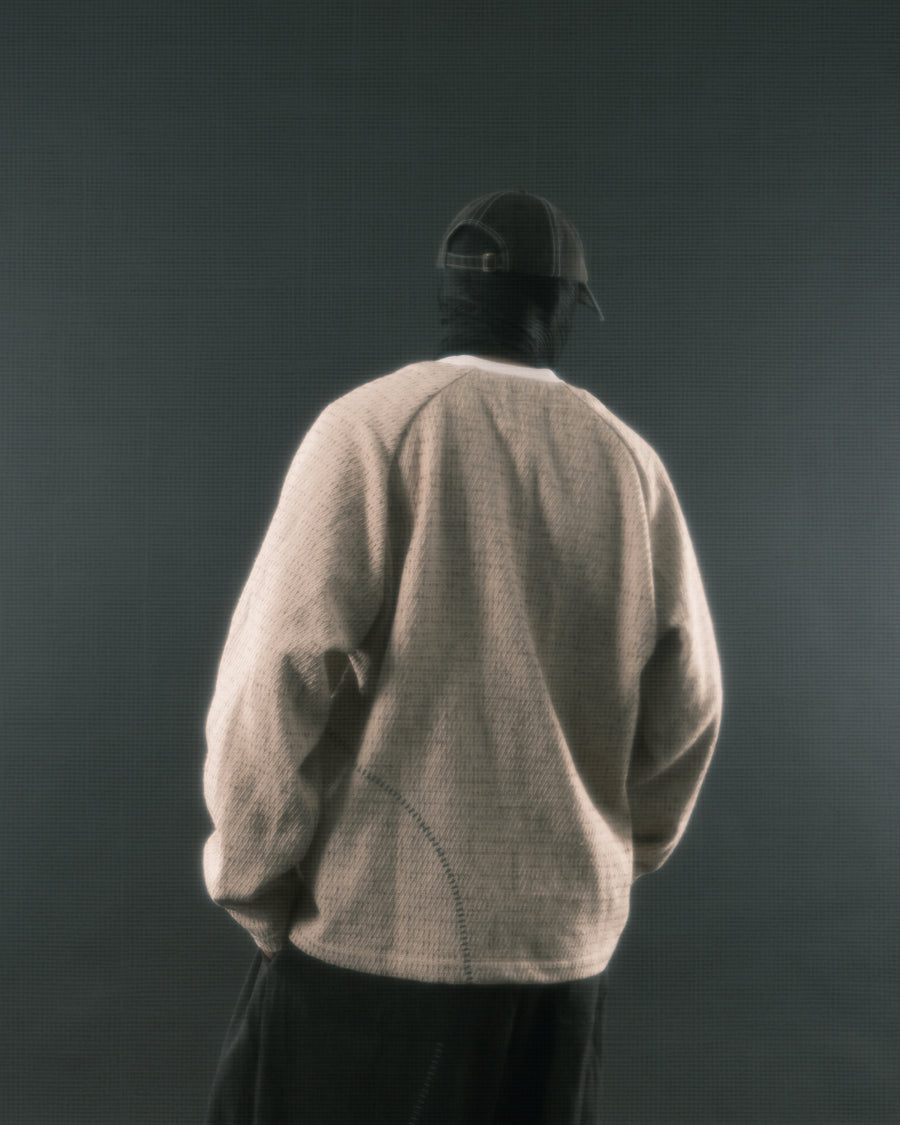 Stitch Knit Cardigan ᛝ Beige