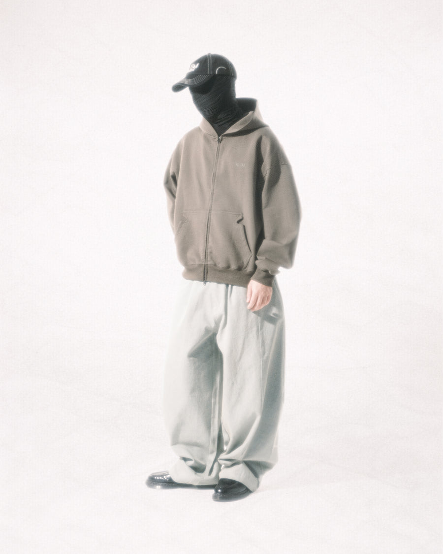 Kudu Logo Zip-up Hoodie ᛝ Mocha