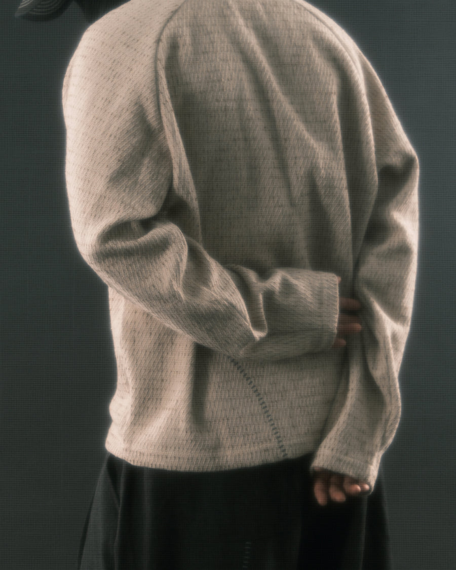 Stitch Knit Cardigan ᛝ Beige