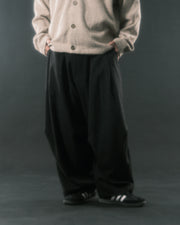 Pleat Volume Pants ᛝ Black