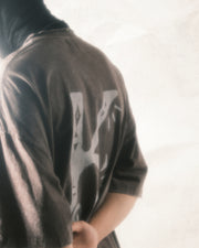 “K” Logo Washed T-shirt ᛝ Washed Brown