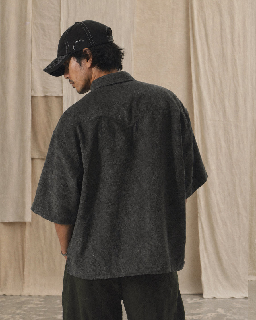Boxy Trace Shirt ᛝ Grey
