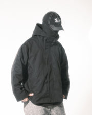 Structured Hood Jacket ᛝ Black