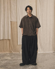 Boxy Trace Shirt ᛝ Brown