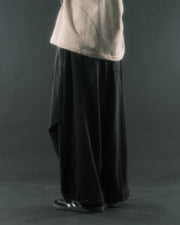 Pleat Volume Pants ᛝ Black