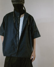 Stand Collar Shirt ᛝ Navy