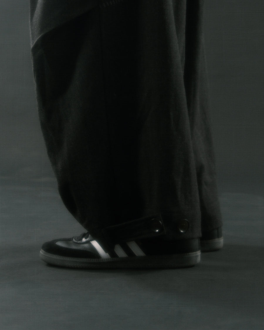 Pleat Volume Pants ᛝ Black