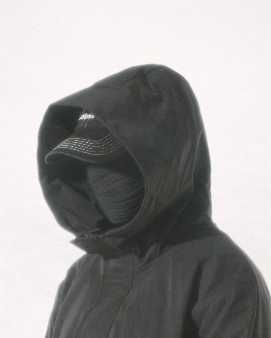 Structured Hood Jacket ᛝ Black