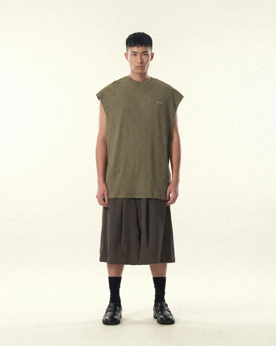 Totem Sleeveless T-shirt ᛝ Green