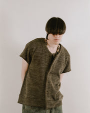 Box Knit Vest ᛝ Mocha Brown