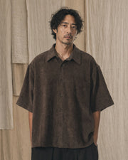 Boxy Trace Shirt ᛝ Brown