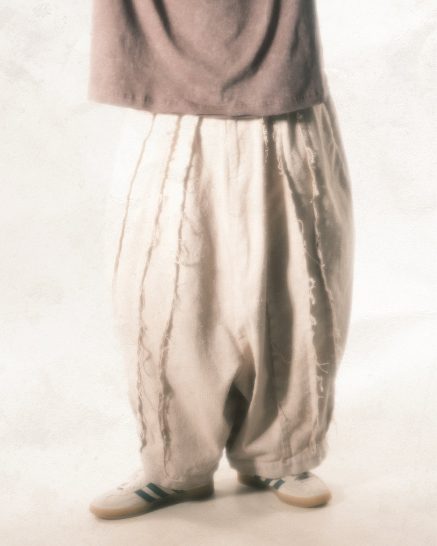 Fray Balloon Pants ᛝ Oat
