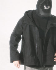 Structured Hood Jacket ᛝ Black