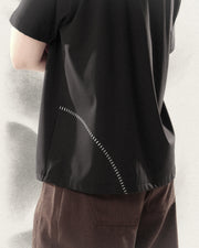 Spiral Line Tech T-shirt ᛝ Black
