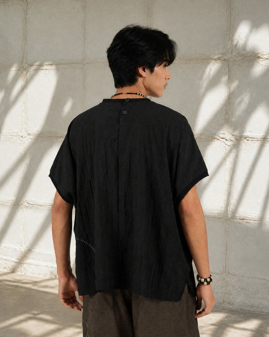 Flow Drape T-shirt ᛝ Black