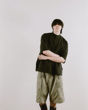 Stand Collar Shirt ᛝ Black