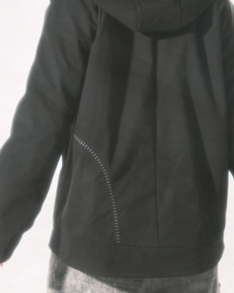 Structured Hood Jacket ᛝ Black