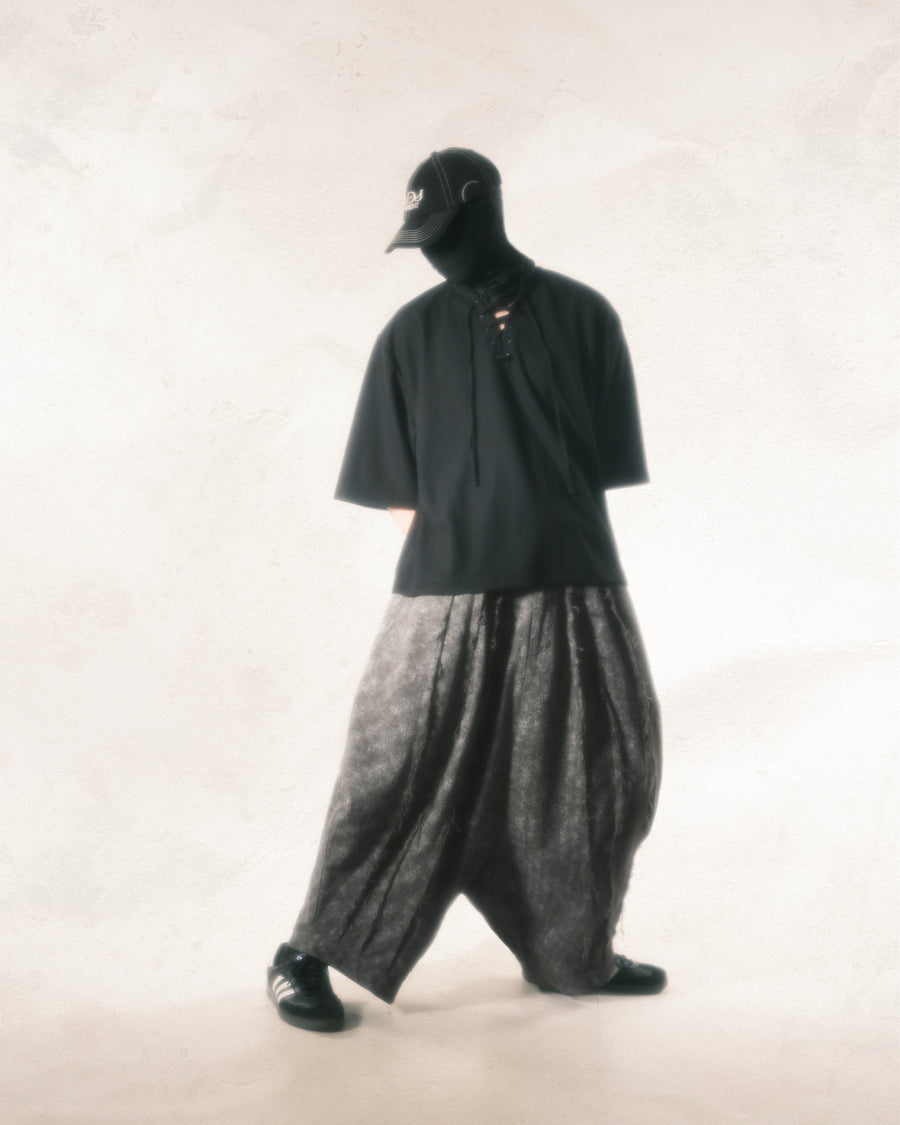 Fray Balloon Pants ᛝ Ash Grey