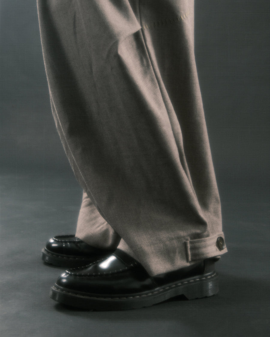 Pleat Volume Pants ᛝ Taupe