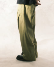 Stripe Layer Pants ᛝ Olive Green