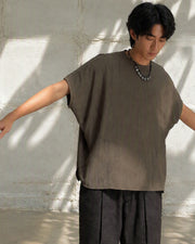 Flow Drape T-shirt ᛝ Brown