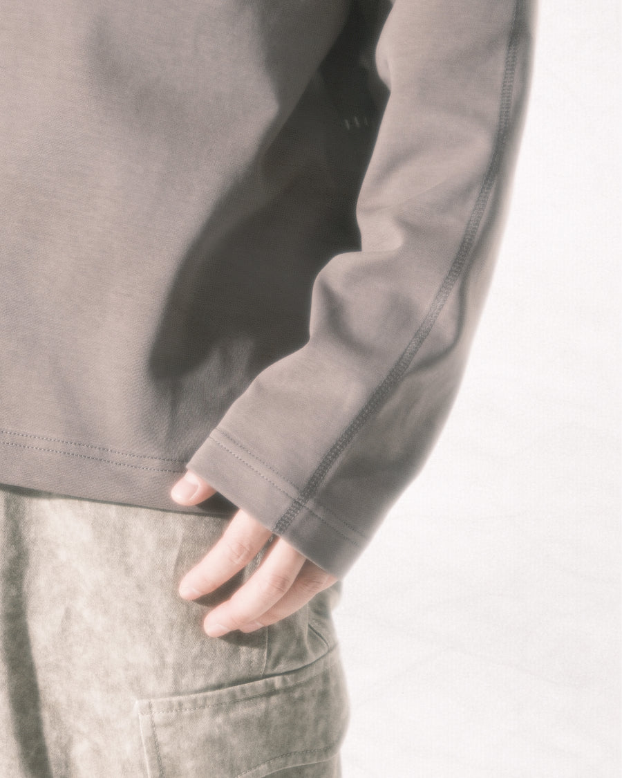 Kudu Logo Long Sleeve Tee ᛝ Grey