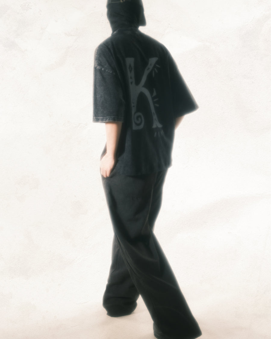 Flow Pleat Pants ᛝ Black