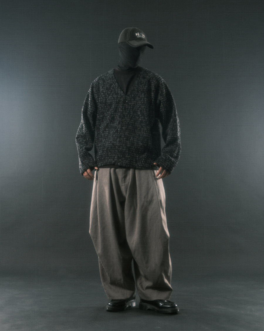 Pleat Volume Pants ᛝ Taupe