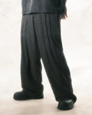 Flow Pleat Pants ᛝ Black