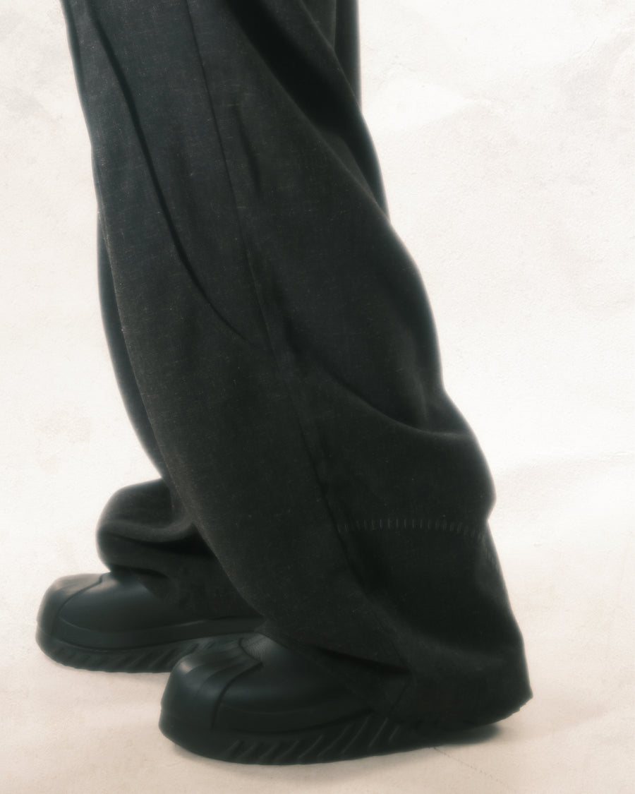 Flow Pleat Pants ᛝ Black