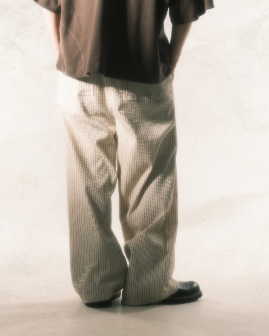 Stripe Layer Pants ᛝ Ivory Stripe