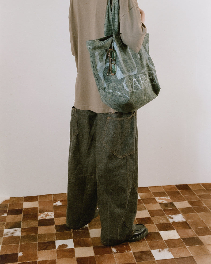 Weekend Tote Bag ᛝ Indigo Green