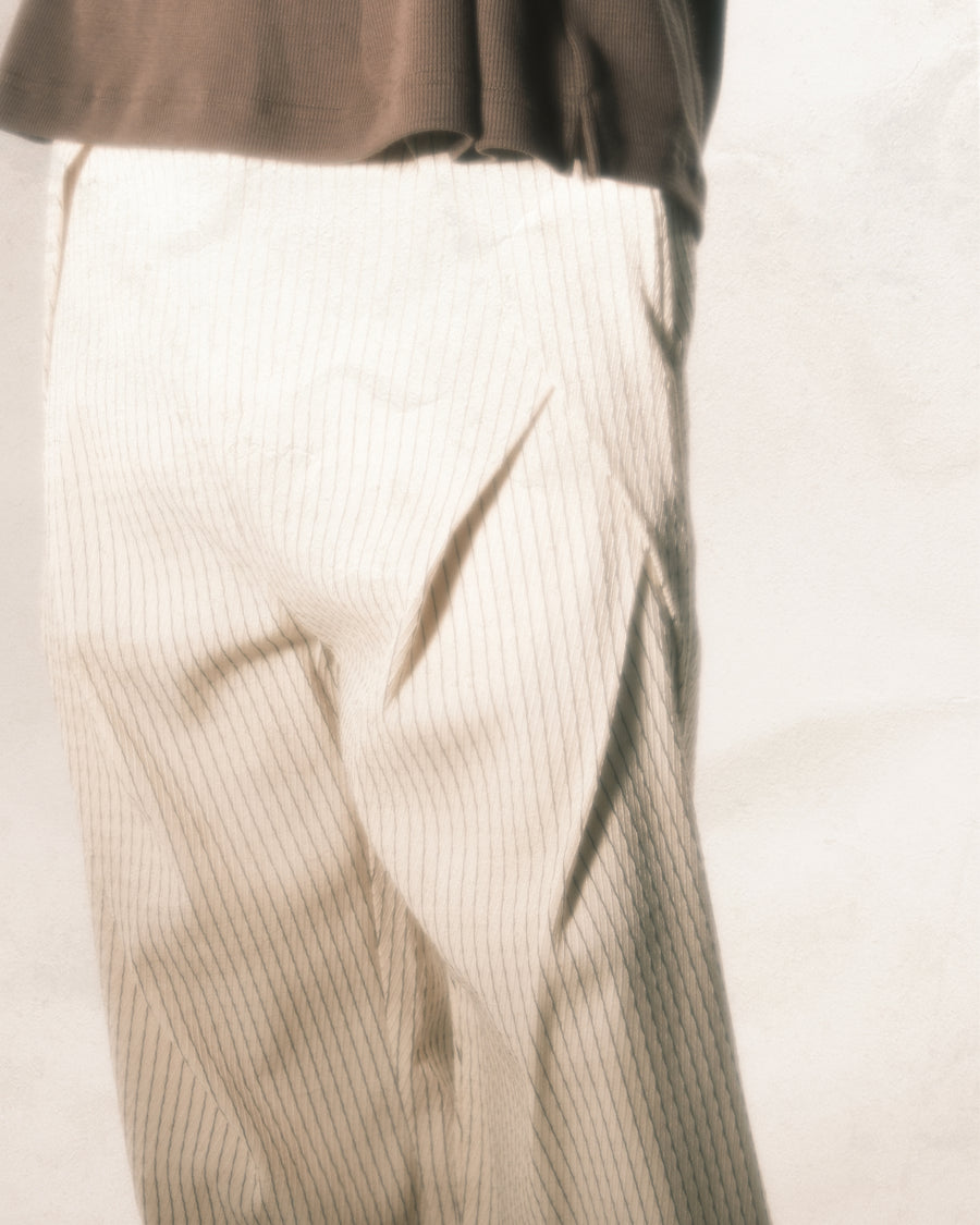 Stripe Layer Pants ᛝ Ivory Stripe
