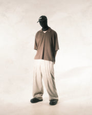 Flow Pleat Pants ᛝ Khaki