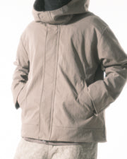 Structured Hood Jacket ᛝ Taupe