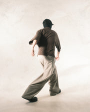 Flow Pleat Pants ᛝ Khaki