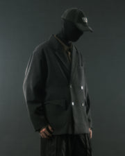 Arc Double-Breasted Blazer ᛝ Black