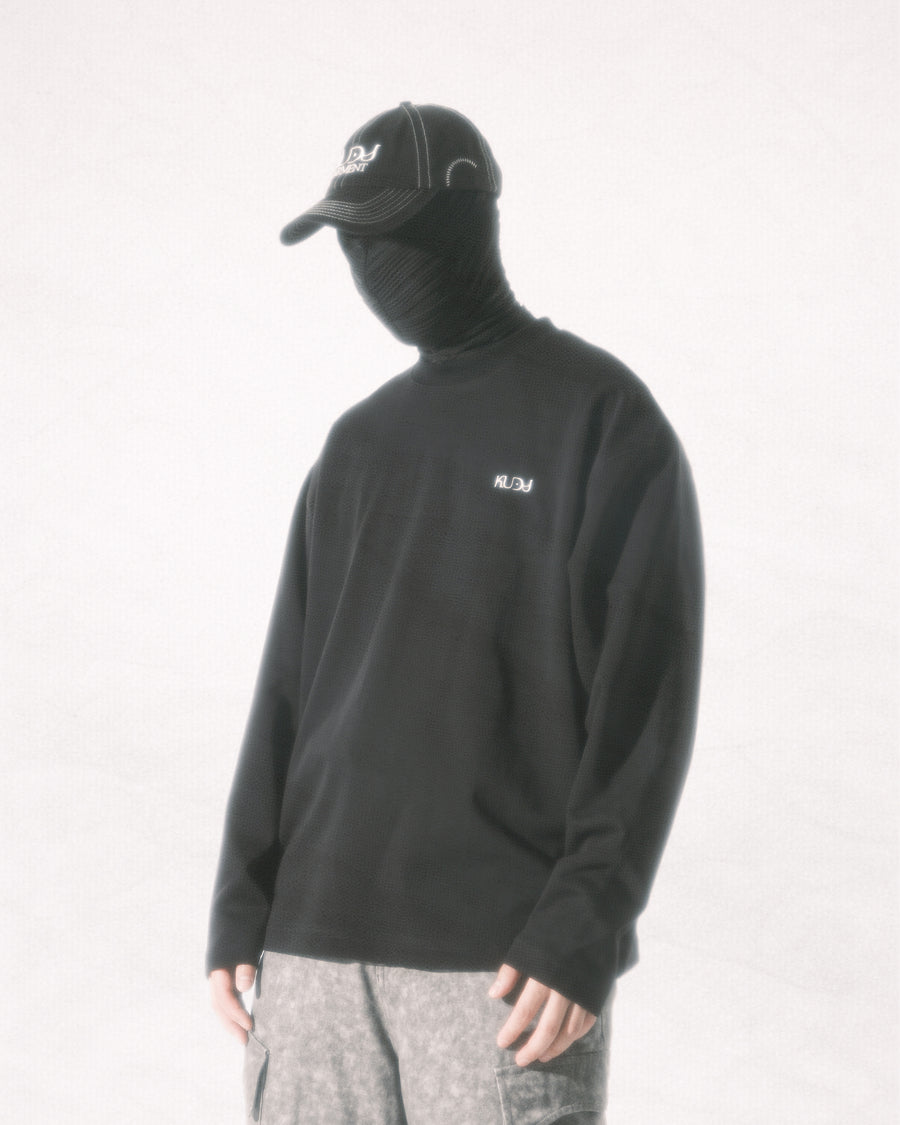 Kudu Logo Long Sleeve Tee ᛝ Black