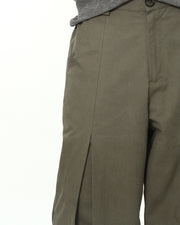 Panelled Pleat Pants ᛝ Green