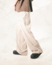Flow Pleat Pants ᛝ Khaki