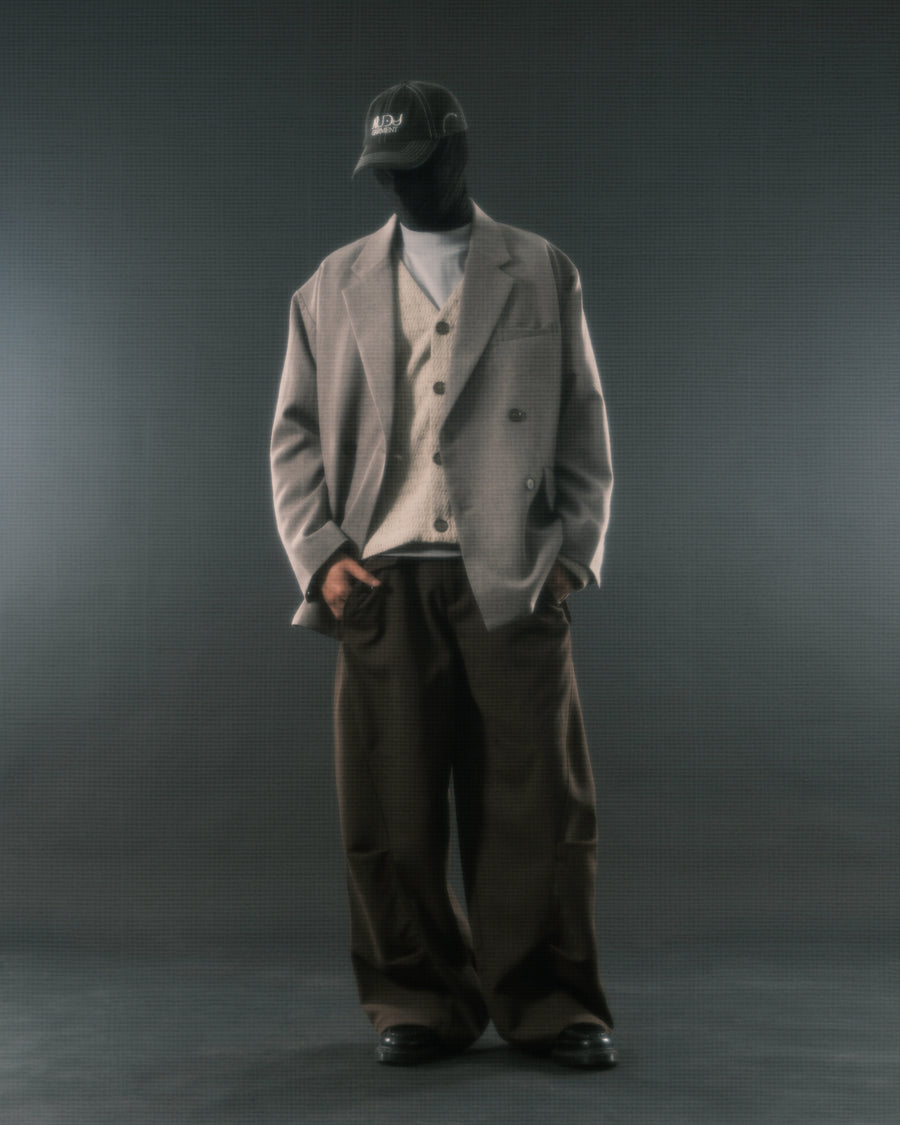 Arc Double-Breasted Blazer ᛝ Taupe