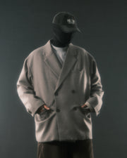 Arc Double-Breasted Blazer ᛝ Taupe