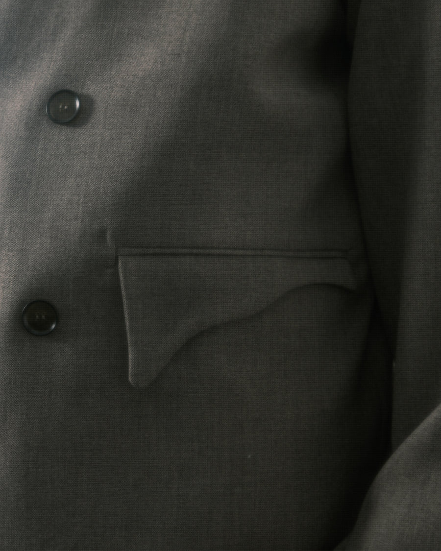 Arc Double-Breasted Blazer ᛝ Taupe