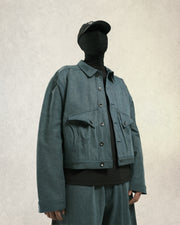 Arc Spine Denim Jacket ᛝ Washed Pine