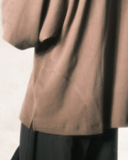Waffle Boxy Polo T-shirt ᛝ Mocha