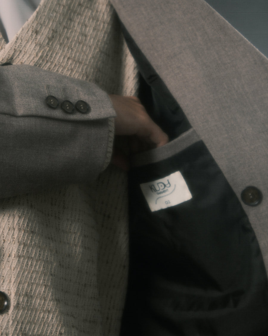 Arc Double-Breasted Blazer ᛝ Taupe