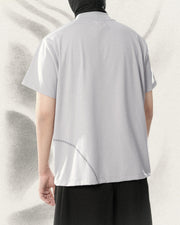 Spiral Line Tech T-shirt ᛝ Grey