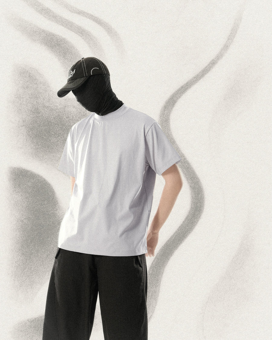 Spiral Line Tech T-shirt ᛝ Grey