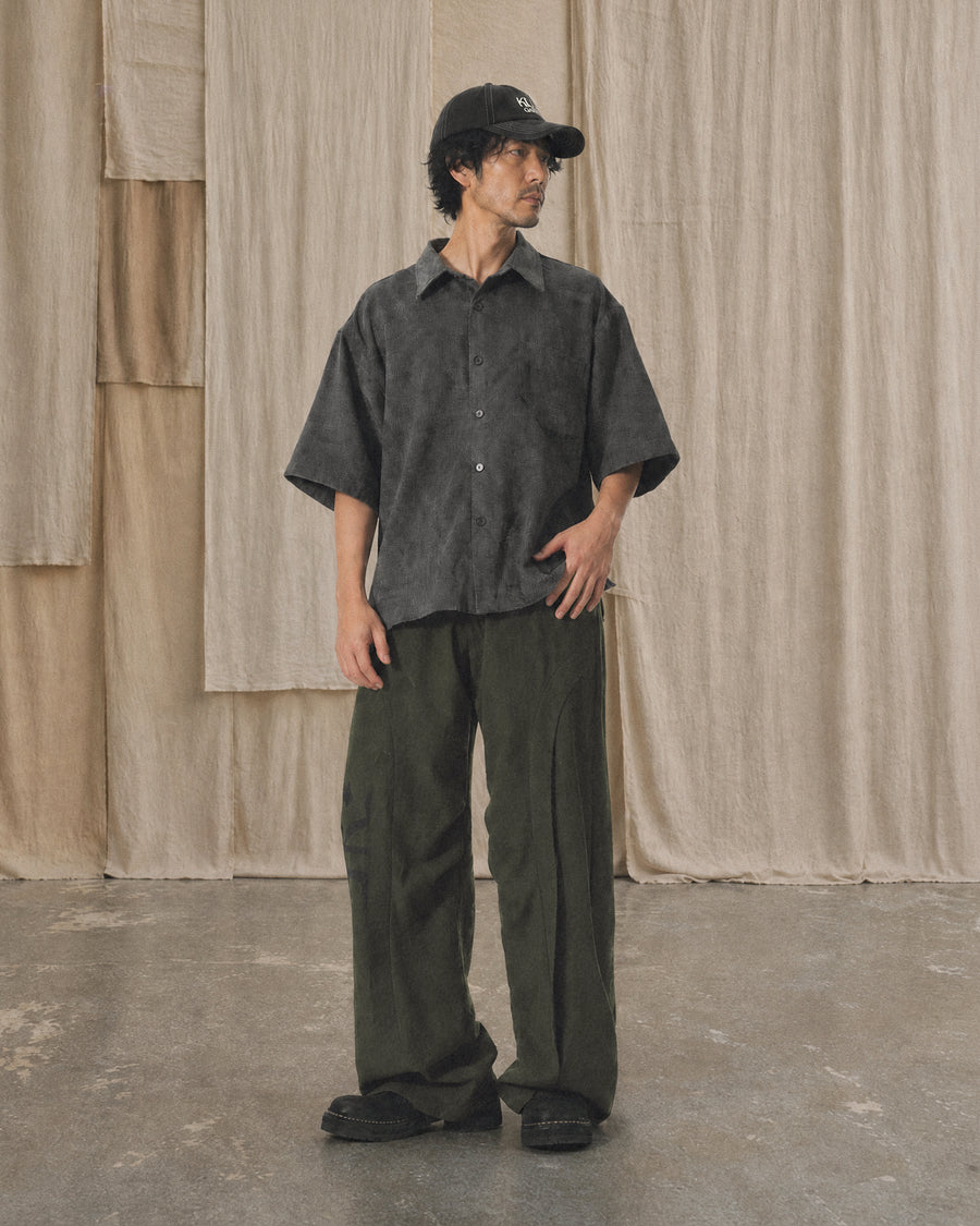 Boxy Trace Shirt ᛝ Grey